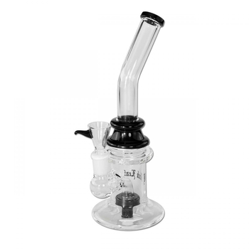 Бонг Black Leaf Bubbler Drum Percolator - Бонги - Бонги стеклянные - Изогнутые бонги - Магазин бонгов бонгшоп.рф